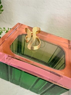 Modern Gold Sculptural Open Band Ring - Women Jewelry
